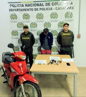 Capturado alias &#039;El zarco&#039; por el delito fabricación, tráfico o porte de armas de fuego