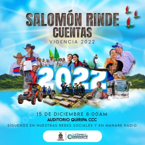 Hoy el gobernador Salomón Sanabria rendirá cuentas a los casanareños