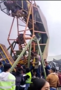 Falla en atracción mecánica en Bojacá dejó varias personas lesionadas