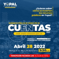 Alcalde de Yopal rendirá cuentas a la ciudad el próximo jueves 28 abril en el parque El Resurgimiento