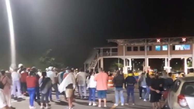 San Luis de Gaceno protesta por puesta en funcionamiento de peaje en la Transversal del Sisga