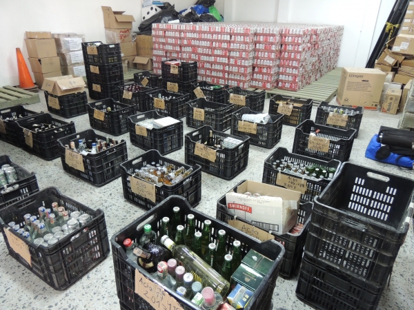 Destruyeron licores y cigarrillos avaluados en más de 50 millones de pesos