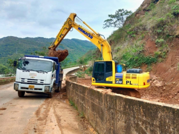 La Gobernación de Casanare realiza mantenimiento en el sector El Viejo de la vía El Morro