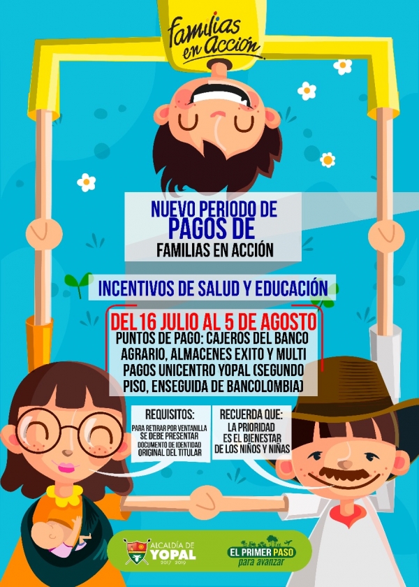 Inició tercer ciclo de pagos para Familias en Acción en Yopal