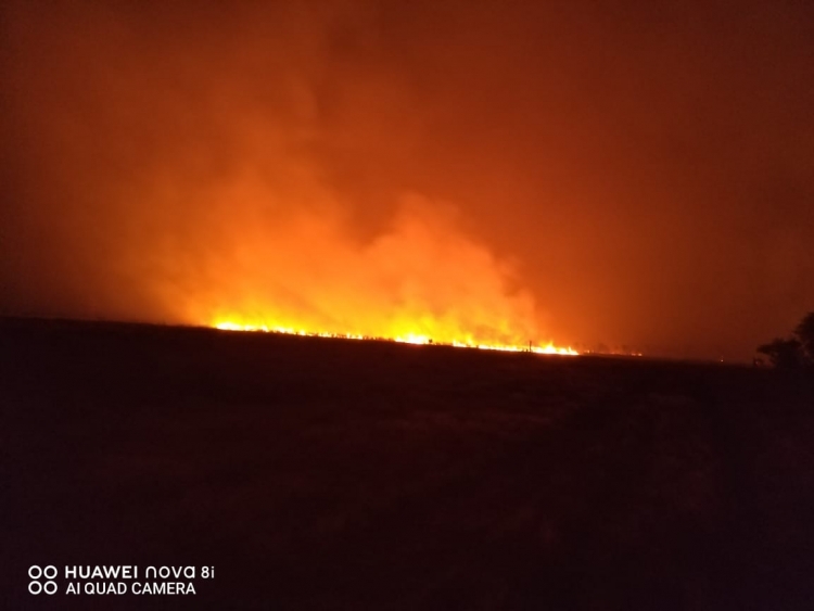 Fuerte incendio forestal se registra en zona rural del municipio de Paz de Ariporo