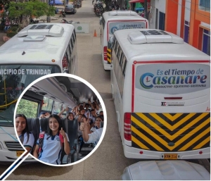 Gobernación entregó cinco buses para trasladar aprendices del SENA al norte de Casanare