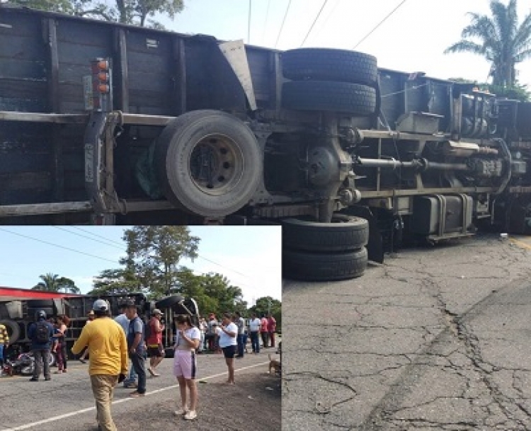 Conductor de camión se fracturó la pierna izquierda en accidente de tránsito en Paz de Ariporo