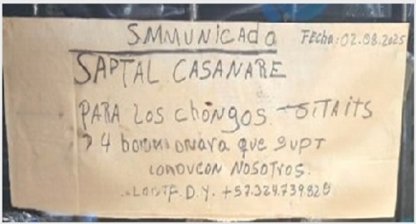 Extorsiones generan preocupación en el comercio nocturno de Yopal
